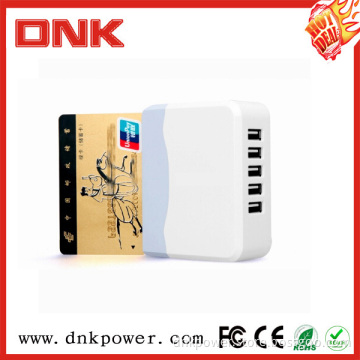 Portable China Mini 5 Port USB Adapter, Desktop Type Charger